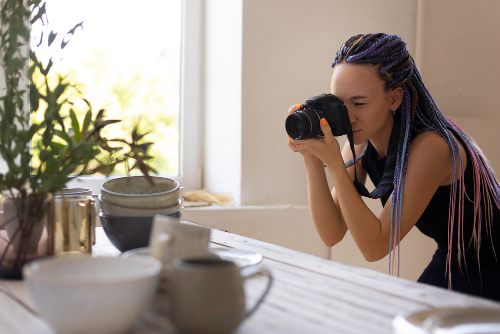person-taking-photo-of-plant